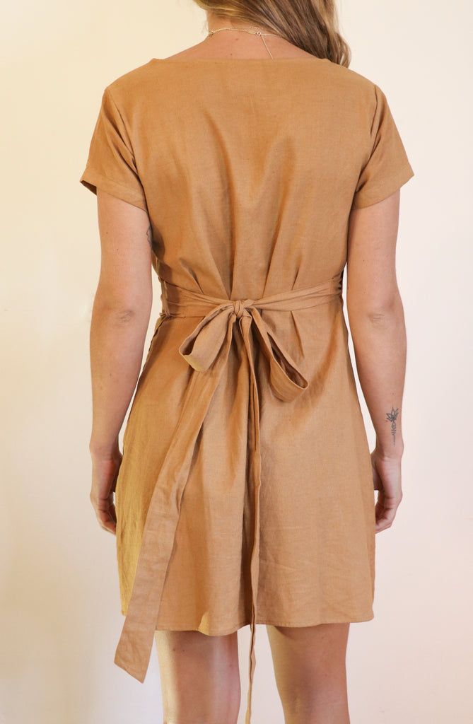 Hemp Organic Cotton Dress. Certified sustainable fashion in our everyday wrap dress.